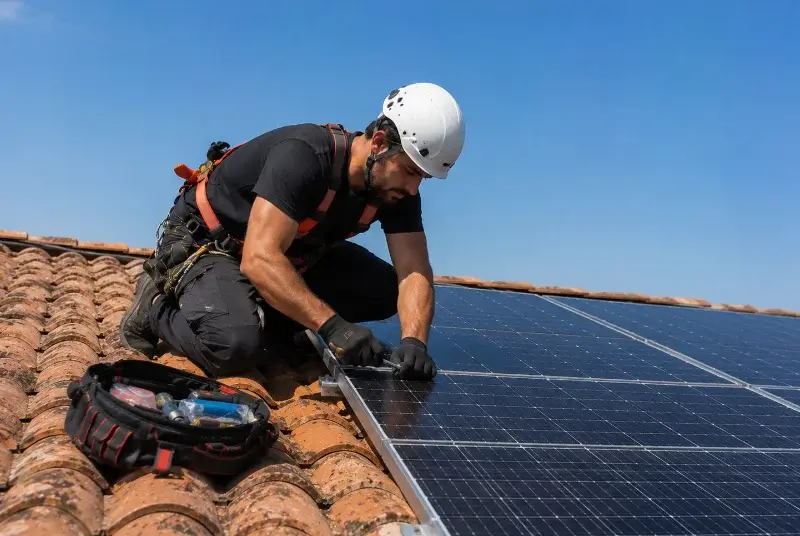 Maintenance et monitoring de panneaux solaires à Saint-Simon-de-Bordes