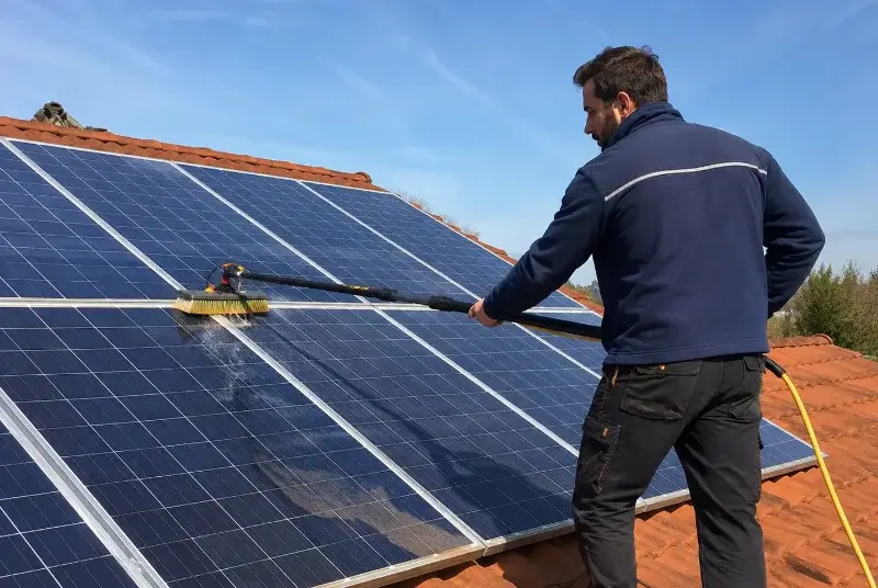 Nettoyage et entretien de panneaux solaires à Saint-Simon-de-Bordes